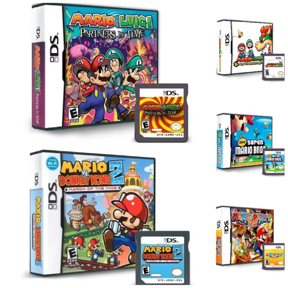 Gaming Console Handheld - Popular Fun DS Game Cartridge -Mario