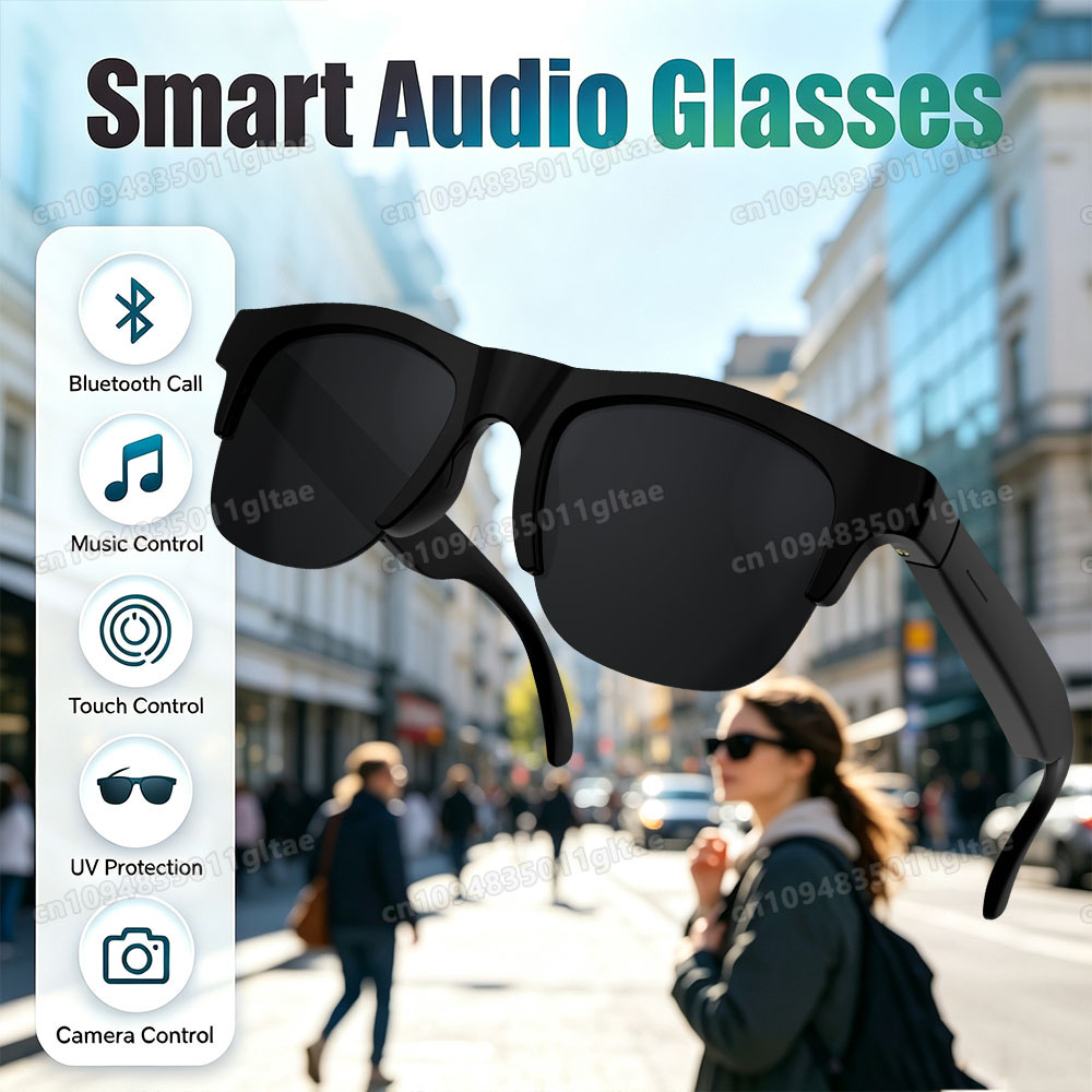 Headset Gaming Console - NEW Smart Glasses V5.3 Bluetooth Call