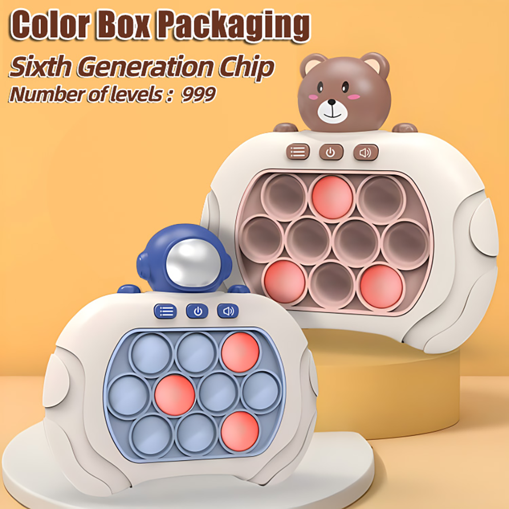 Gaming Console Kids - Upgraded Electronic Pop Push Quick Push