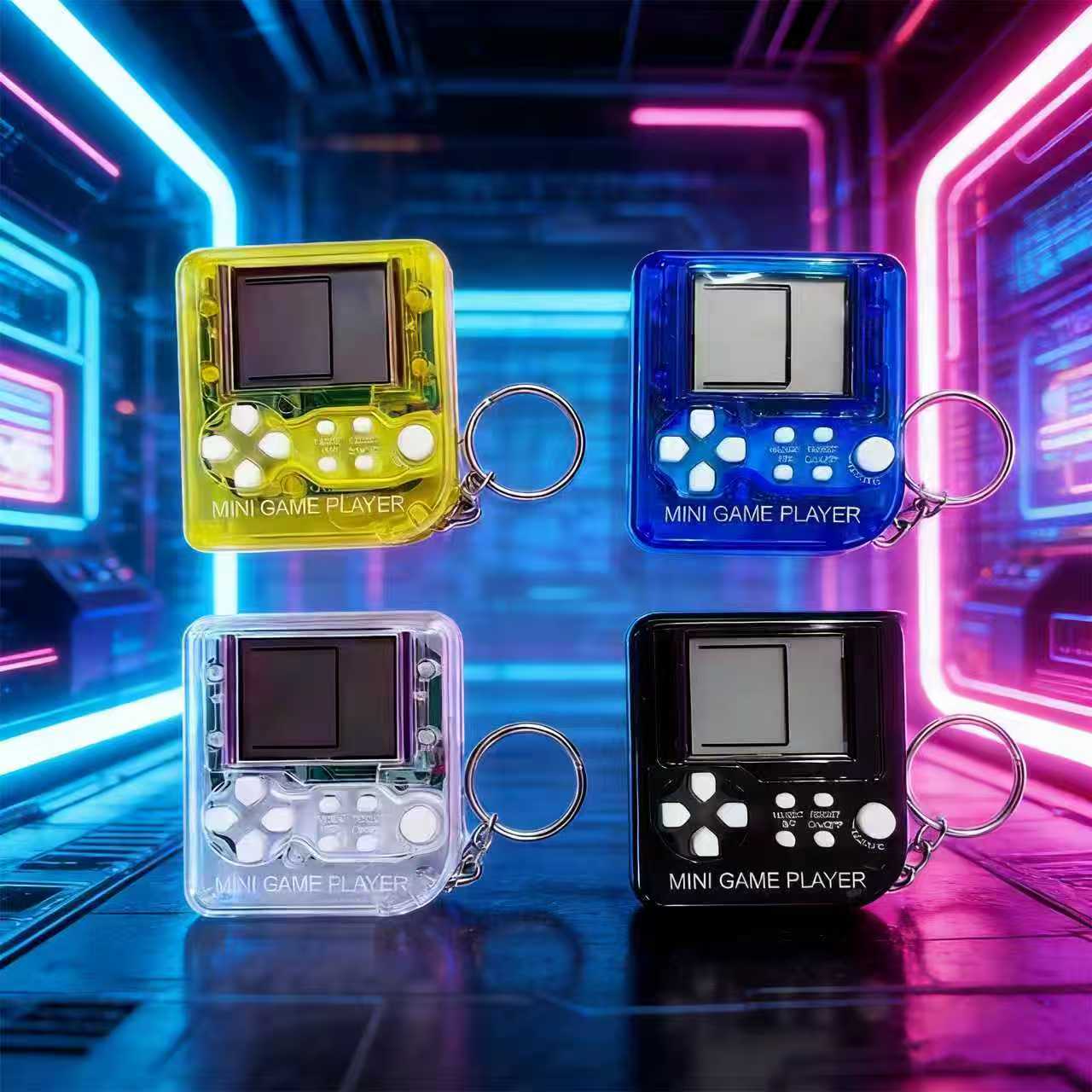 Gaming Console Kids - Retro Mini Handheld Game Console Keychain