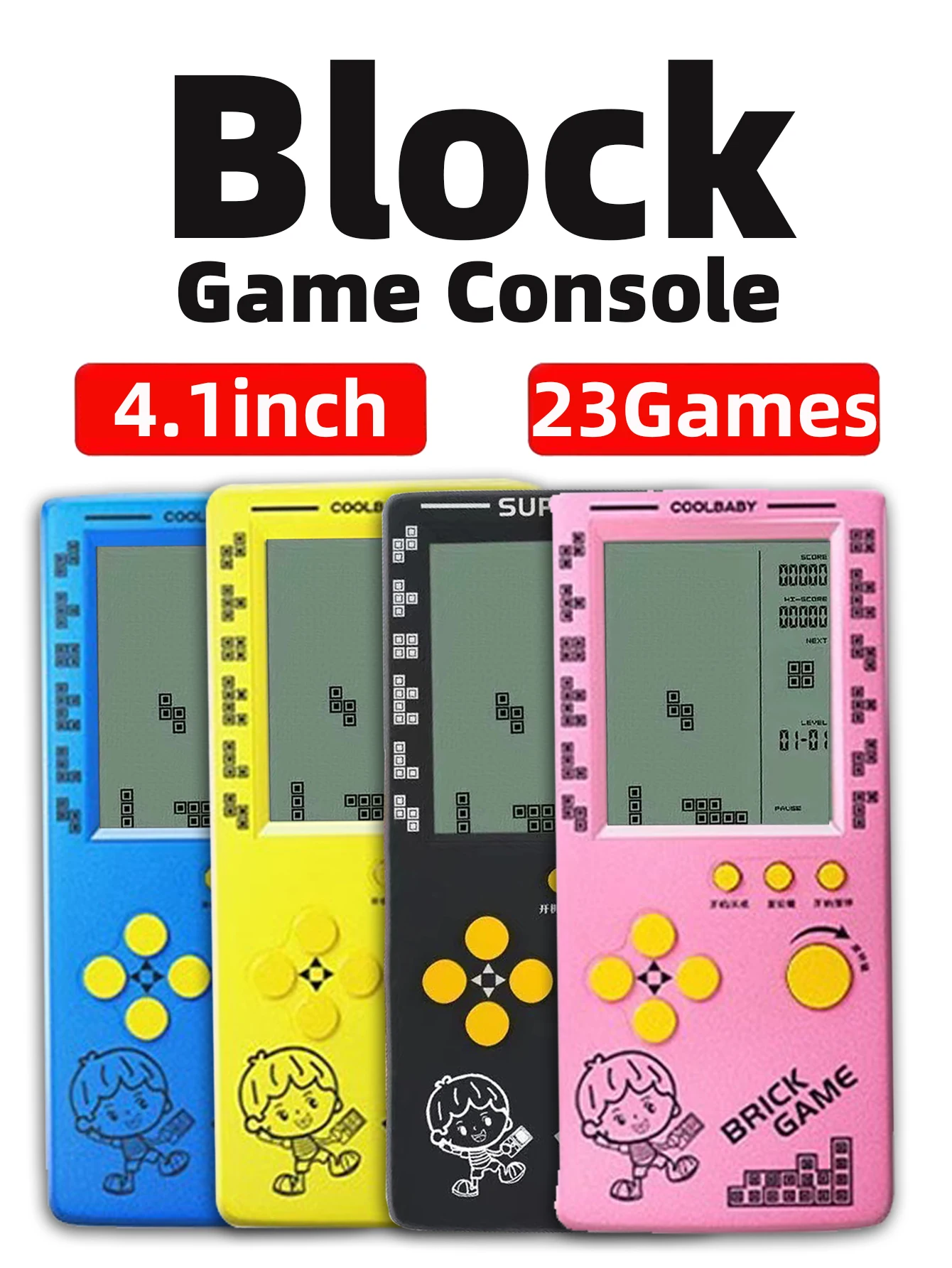 Gaming Console Kids - Classic Retro Handheld Game Players for