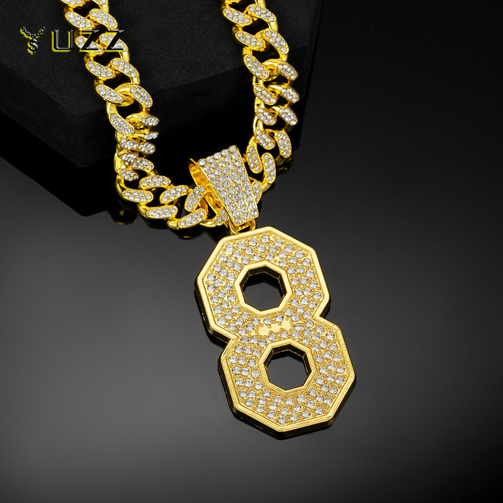 Gaming Console Zelda - Men's Hip Hop Number 8 Pendant