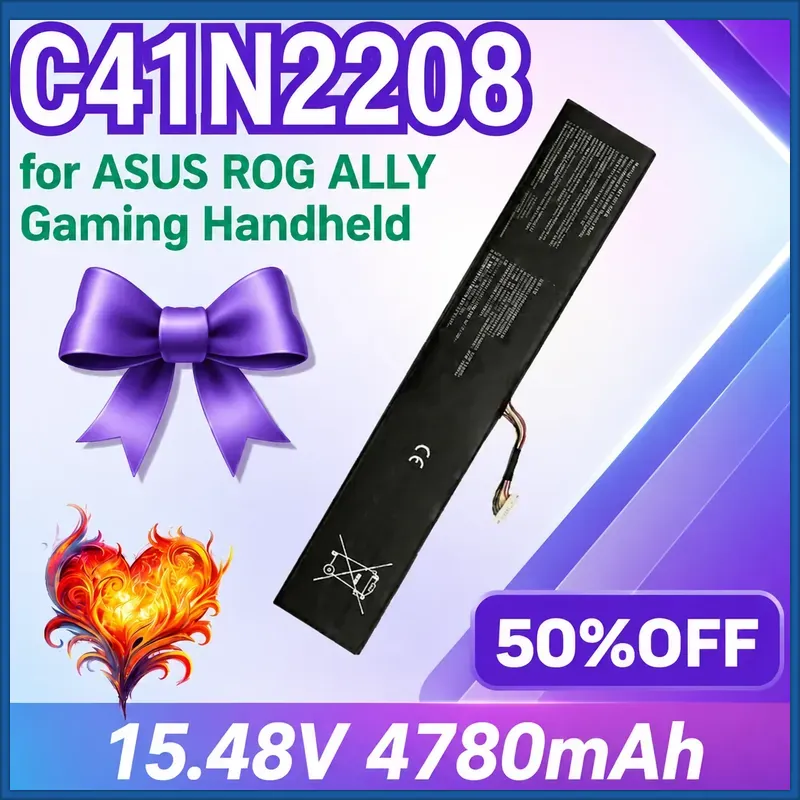 Gaming Console Rog Ally - New C41N2208 4780mAh 15.48V Handheld Game
