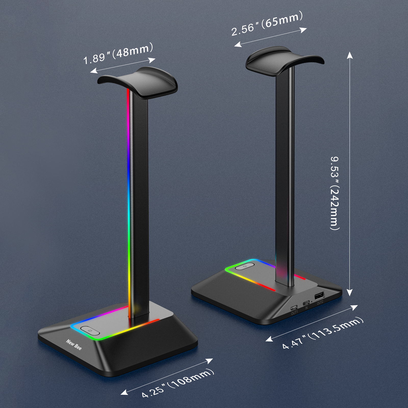 New Bee Z8 RGB Headphones Stan - Headset Gaming Console recension och pris