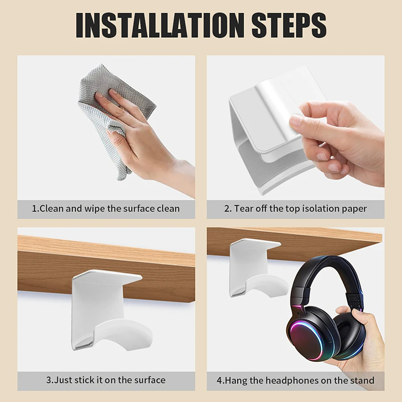 Universal Headphone Stand Adhe - Headset Gaming Console recension och pris