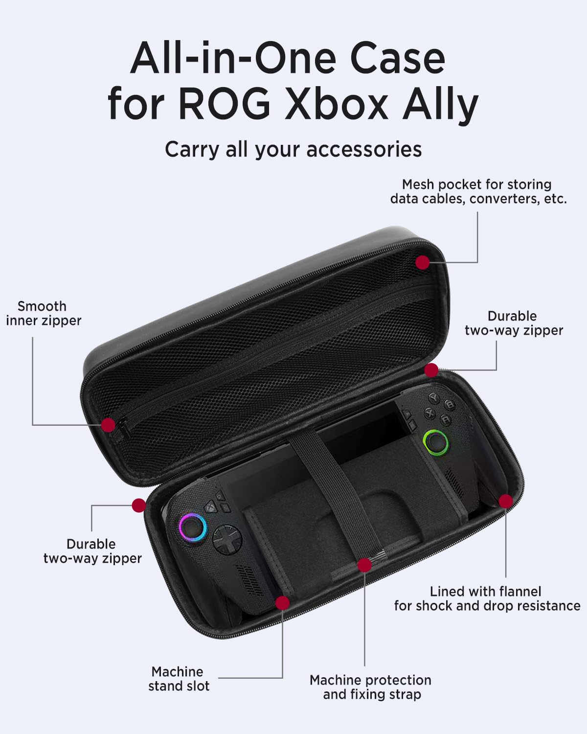Travel Carrying Case for ROG X - Gaming Console Rog Ally recension och pris