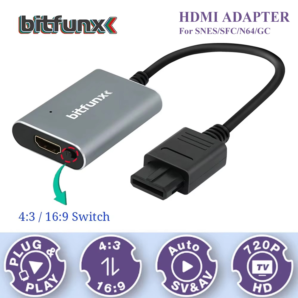 Bitfunx 720P Svideo / AV To HD - Gaming Console In Tv recension och pris