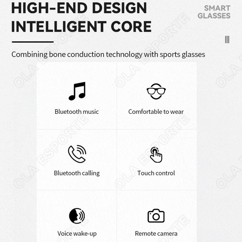 NEW Smart Glasses V5.3 Bluetoo - Headset Gaming Console recension och pris