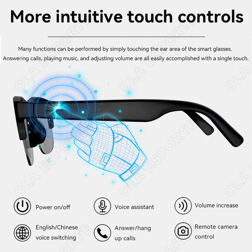 NEW Smart Glasses V5.3 Bluetoo - Headset Gaming Console recension och pris