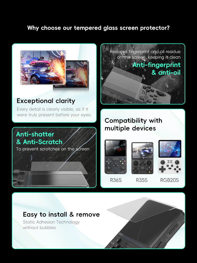 DATA FROG R36S Screen Protecto - Gaming Console R36S recension och pris