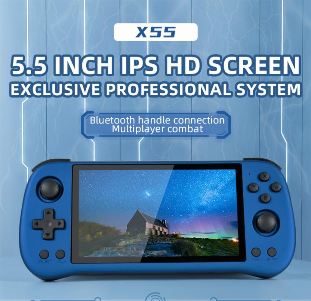 Powkiddy X55 Retro Handheld Ga - Gaming Console X55 recension och pris
