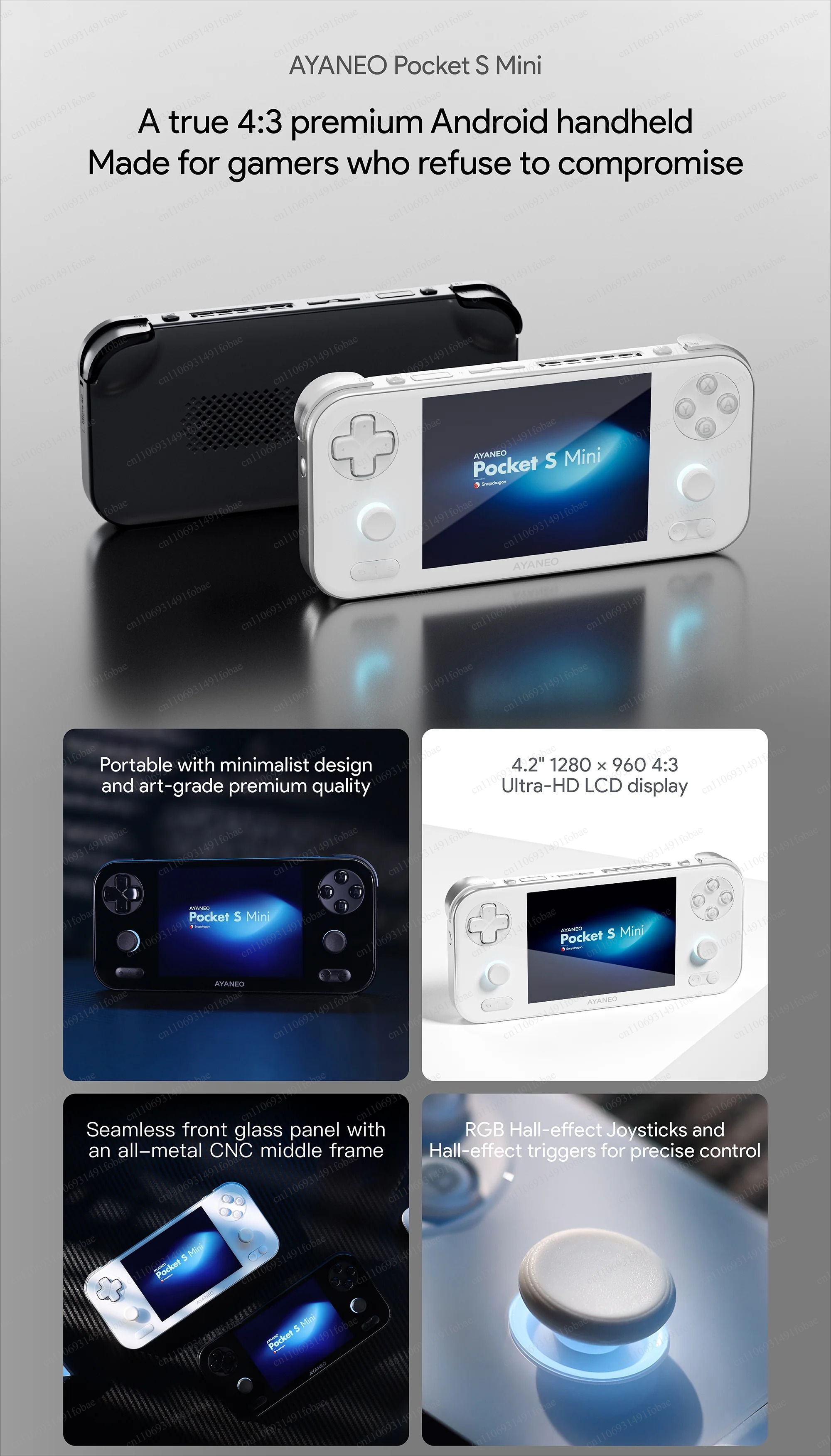 AYANEO Pocket S Mini Retro Han - Gaming Console Handheld recension och pris