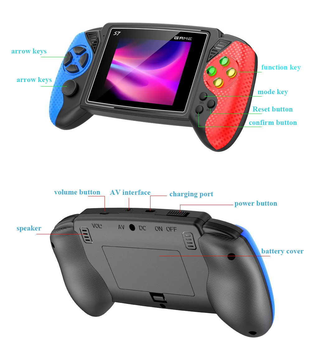 S7 Retro Handheld Game Console - Gaming Console Kids recension och pris