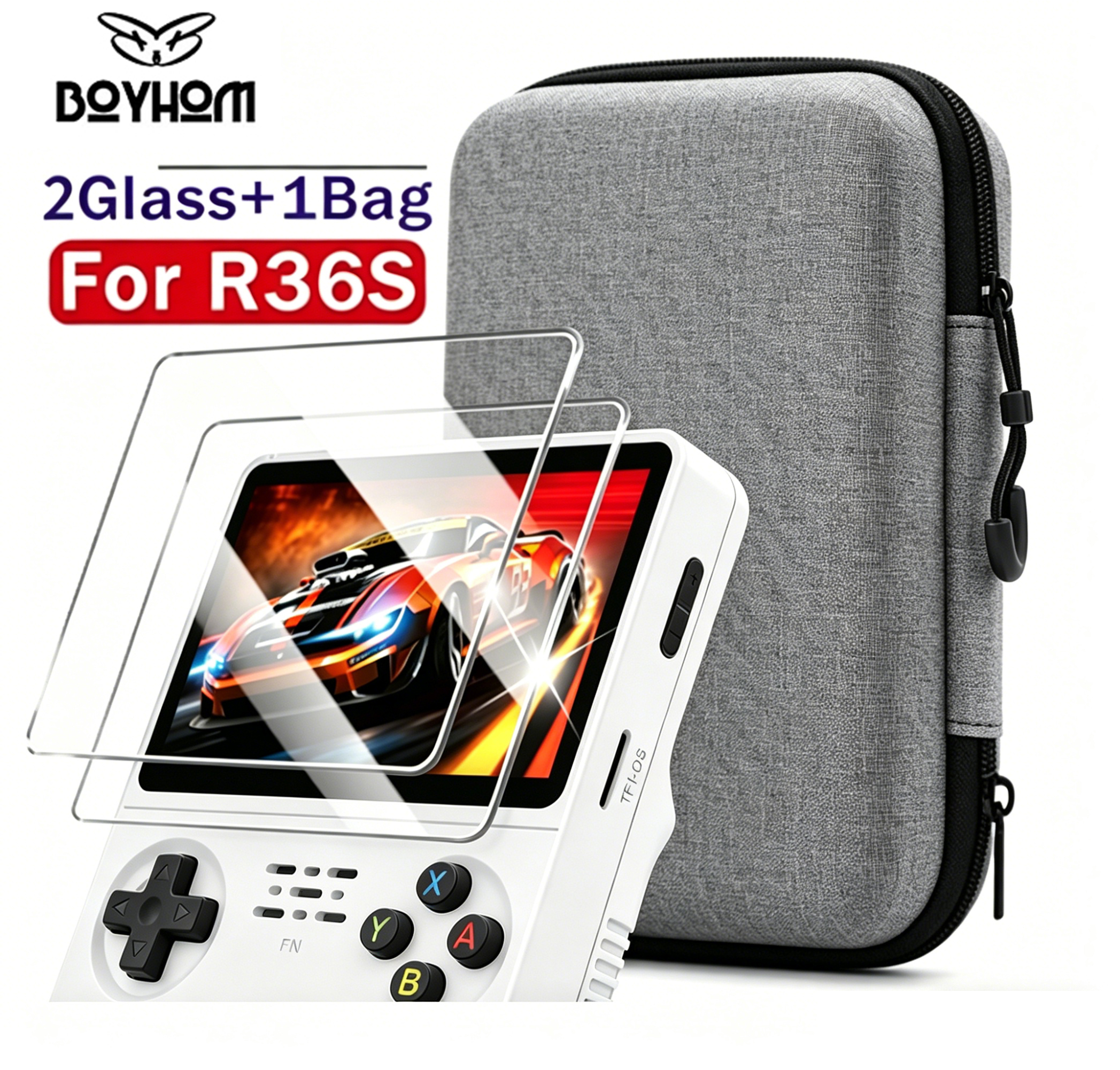 BOYHOM Official R36S Tempered  - Gaming Console R36S recension och pris