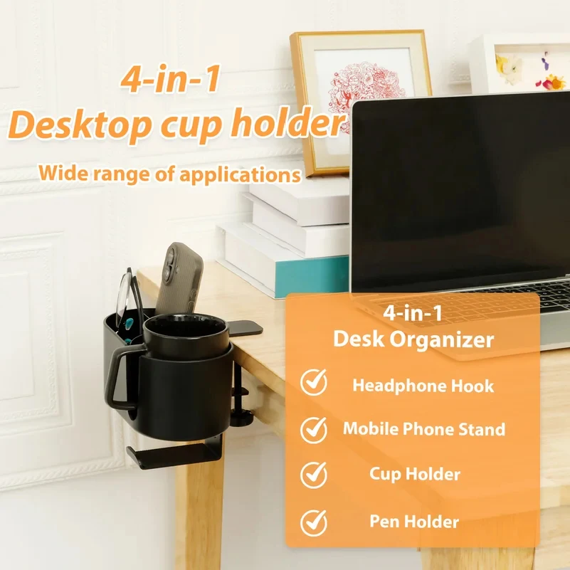 4 in 1 Desk Cup Holder Headpho - Headset Gaming Console recension och pris