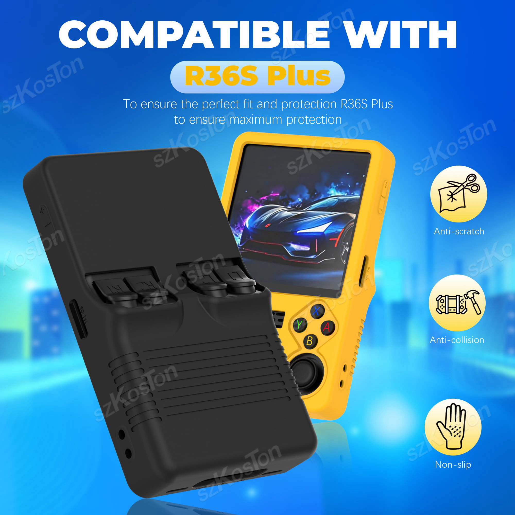 Silicone Protective Cover For  - Gaming Console R36S recension och pris