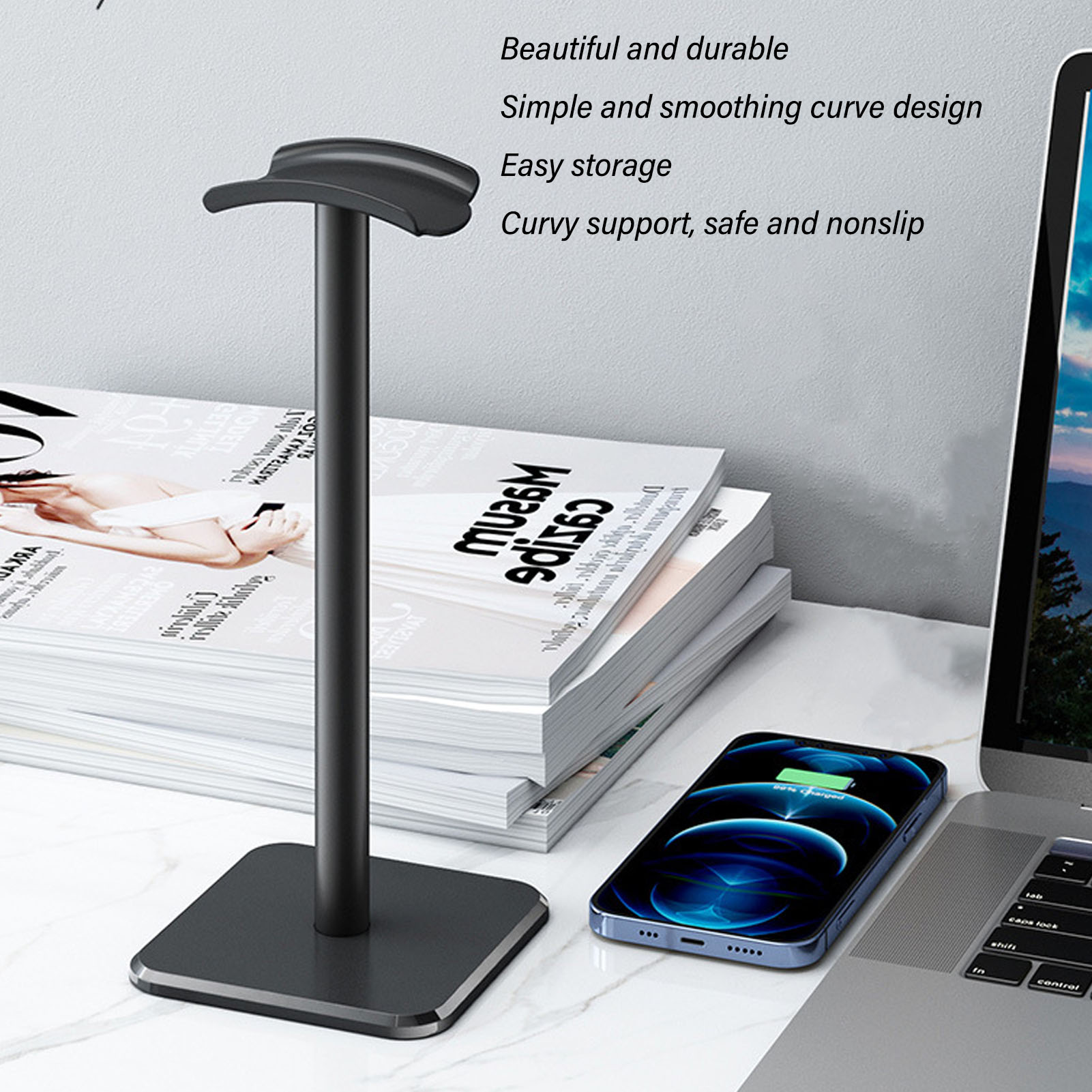 Headphone Stand Rounded Corner - Headset Gaming Console recension och pris