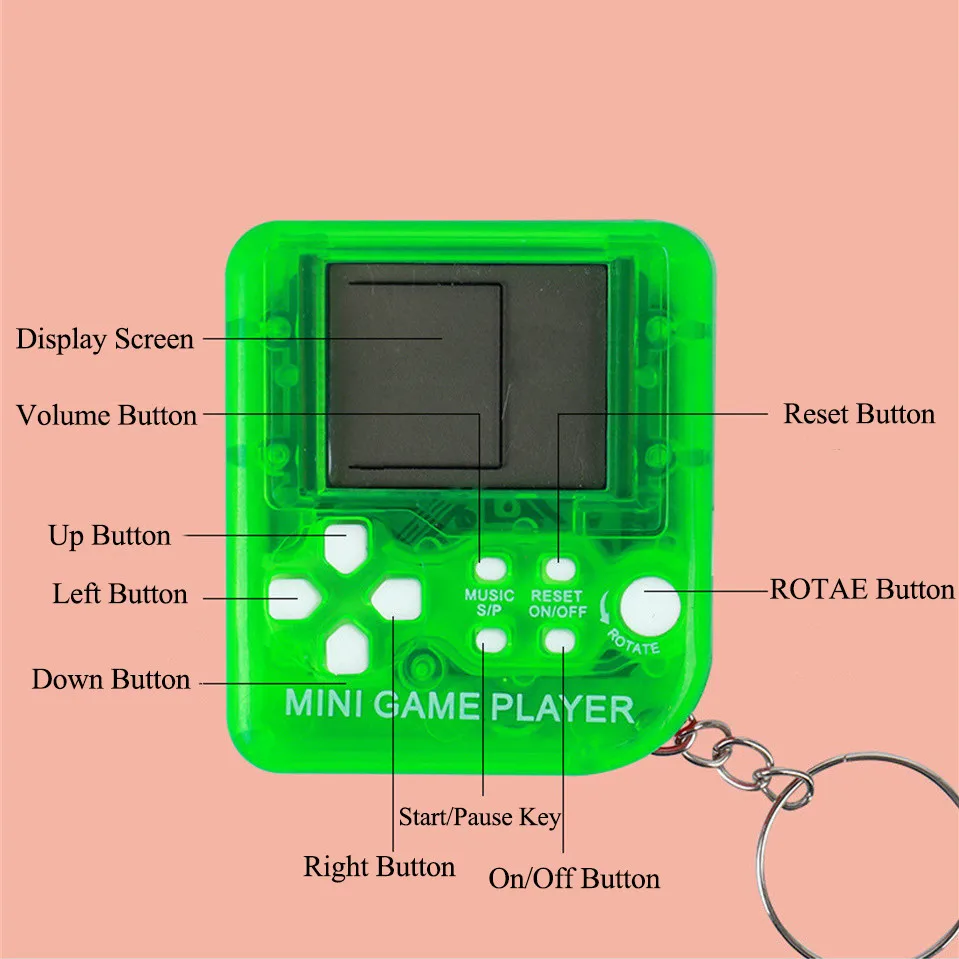 Retro Mini Handheld Game Playe - Gaming Console Kids recension och pris